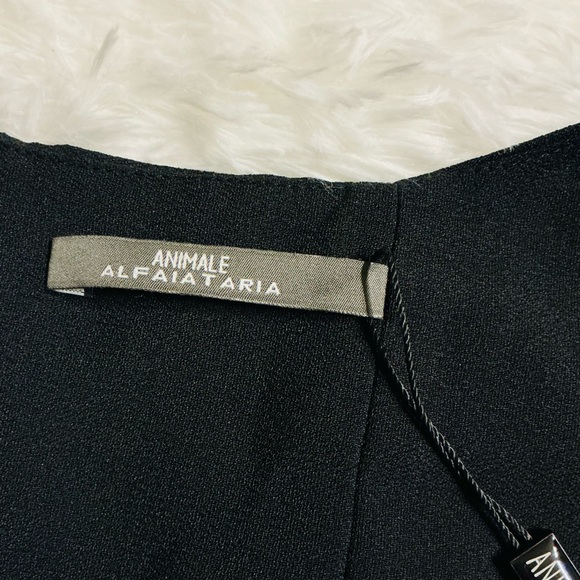 Animale Alfaiataria Black Cropped Top - Size 36 (NEW With Tags!) 🖤✨ - Picture 4 of 7